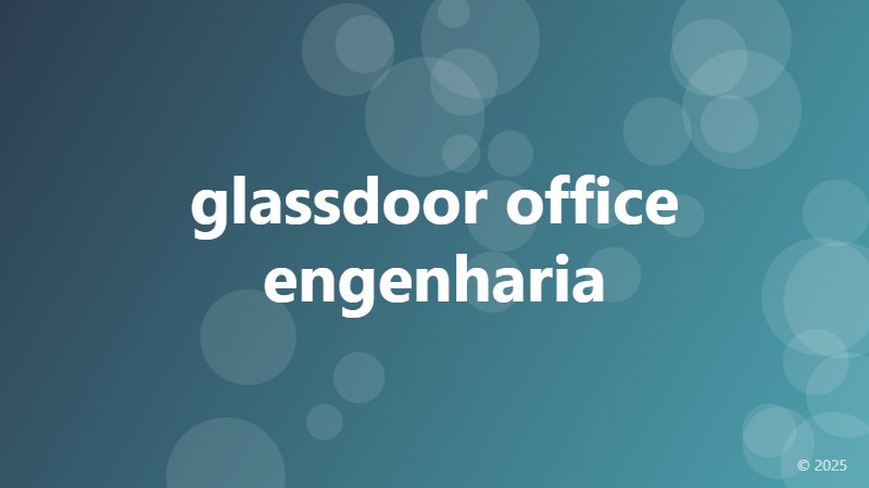 glassdoor office engenharia
