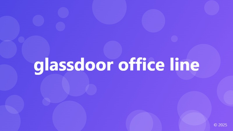 glassdoor office line