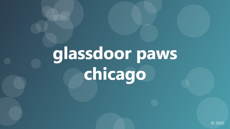 glassdoor paws chicago