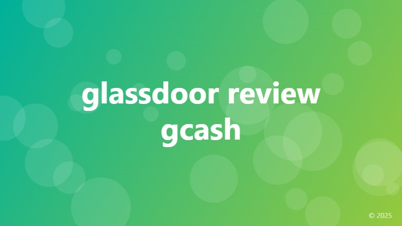glassdoor review gcash