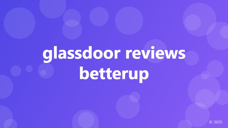 glassdoor reviews betterup