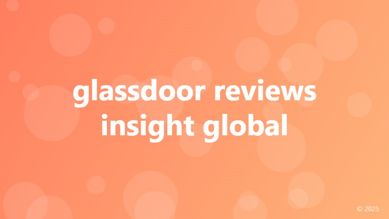glassdoor reviews insight global