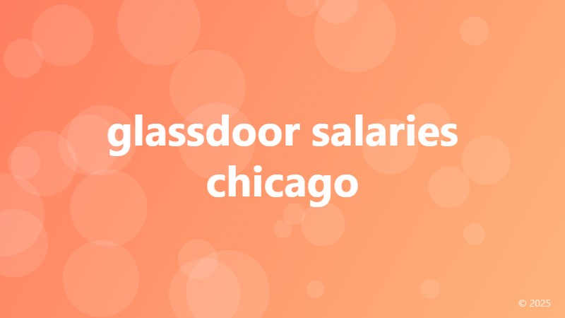 glassdoor salaries chicago