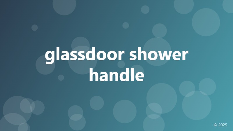 glassdoor shower handle