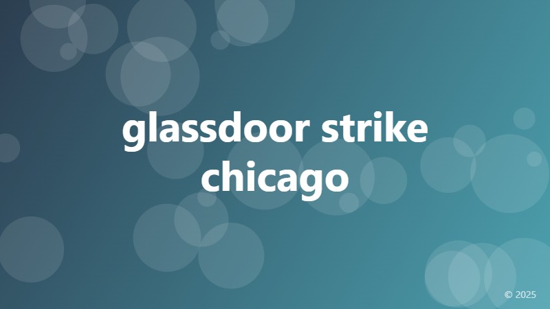 glassdoor strike chicago