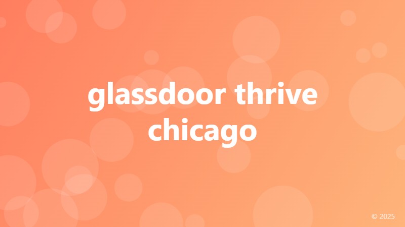 glassdoor thrive chicago