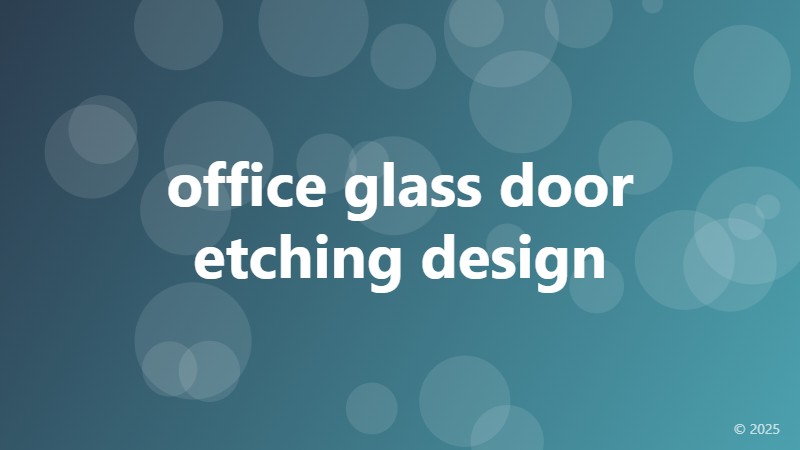 office glass door etching design