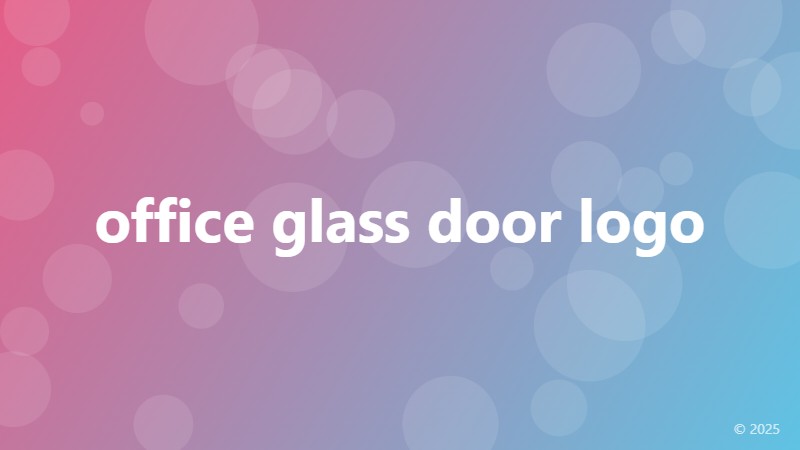 office glass door logo