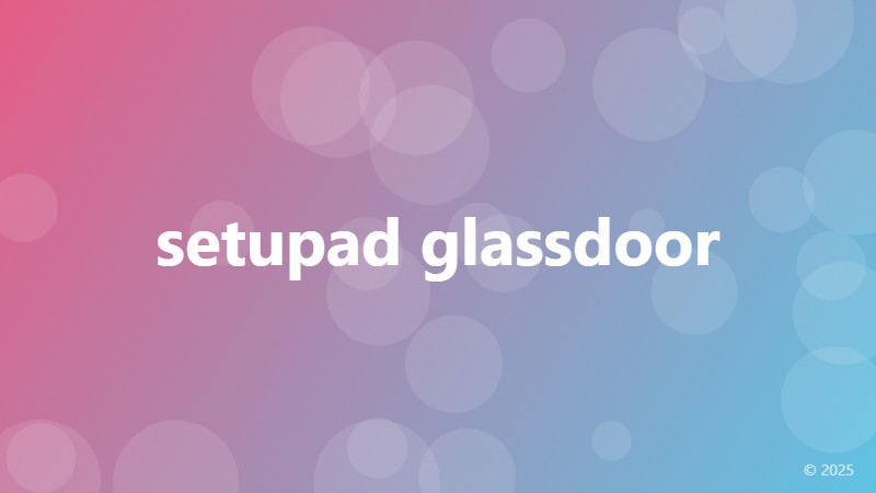 setupad glassdoor
